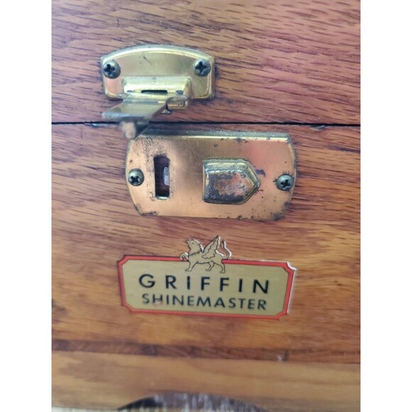 Vintage GRIFFIN SHINEMASTER Shoe Shine Box working latch - Picture 10 of 11